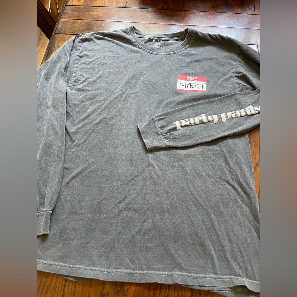 party pants T-shirt beer pong